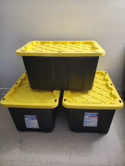 Mastercraft heavy-duty storage boxes with lids, View more