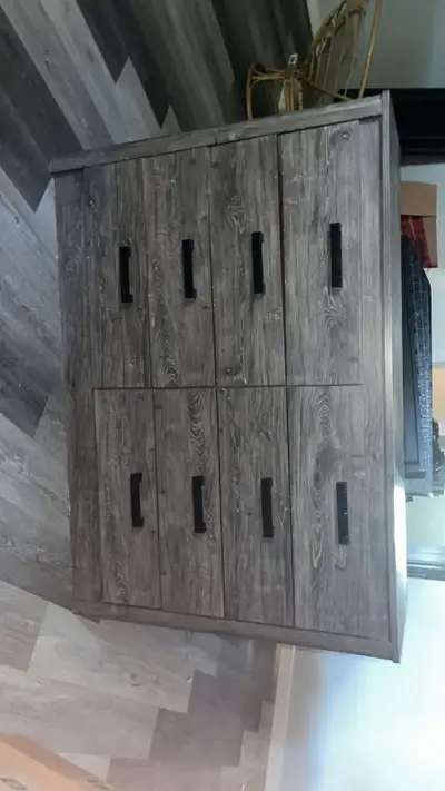 Dresser and single bed frames, View more