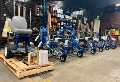 Titan and Graco Parking Lot Line Painting Machines in Stock, View more