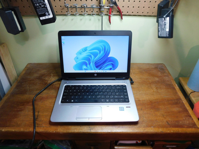 HP ProBook 640 G2 14" i5-6300U 256GB SSD 8GB B/T Windows 11 in Laptops in Peterborough