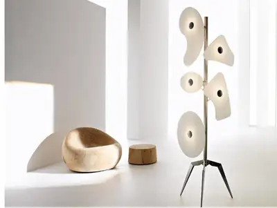 Foscarini Orbital Floor Lamp in White by Ferruccio Laviani., View more