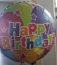 Free helium filled birthday Balloons *4 