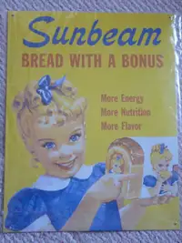 Sunbeam Bread repro tin sign 16 x 12 in original pkg