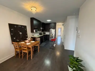 Furnished 5 1/2 - 3 Bed, 2 Baths - Modern Condo, Metro Pie-IX