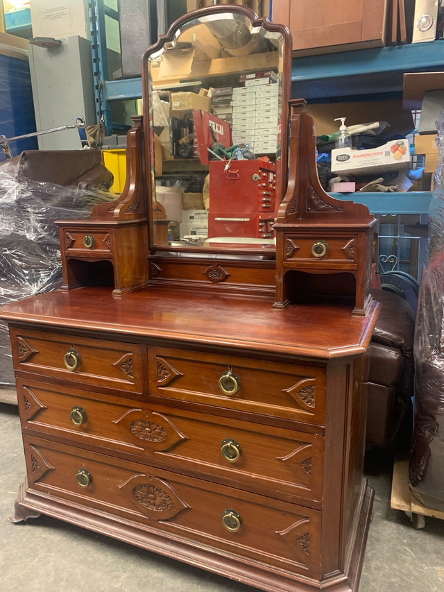 Antique dresser with mirror  in Dressers & Wardrobes in Calgary