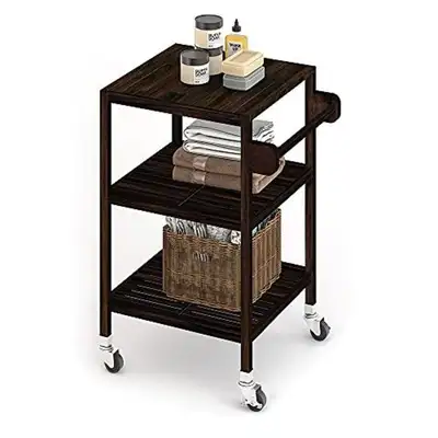 Interbuild 3 Tier Acacia Hardwood Kitchen Cart Espresso, View more