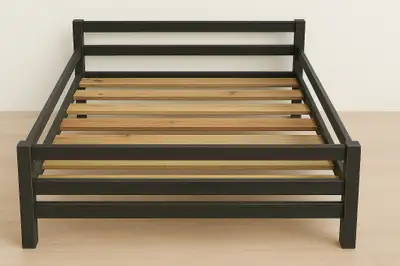 Canadian Made, Real Wood, Espresso Stained, Queen Size Bed Frame, View more