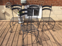 Wrought Iron Patio Dining chairs X 4 