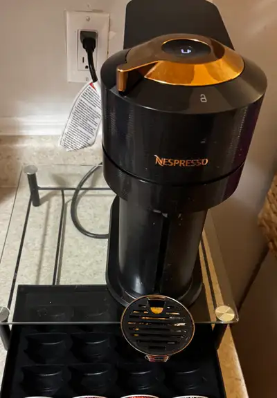 Selling due to a move. Works like new. Includes: Coffee maker - clean/no scratches Open package of D...