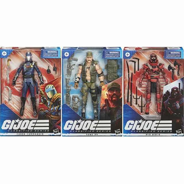 G.I. Joe Classified Wave 2 Figures - Red Ninja, Cobra Commander in Toys & Games in Oshawa / Durham Region