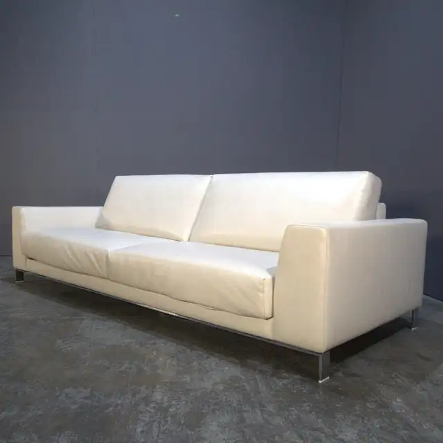 RH Premium Genuine Leather Couch White Designer Sofa Modern Deep in Couches & Futons in City of Toronto - Image 4