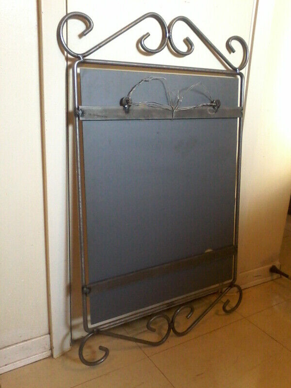 Mirror with wrought iron frame ,glass 20×16 inches a nice piece. in Home Décor & Accents in Cambridge - Image 3