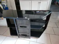 Tempered glass tv stand