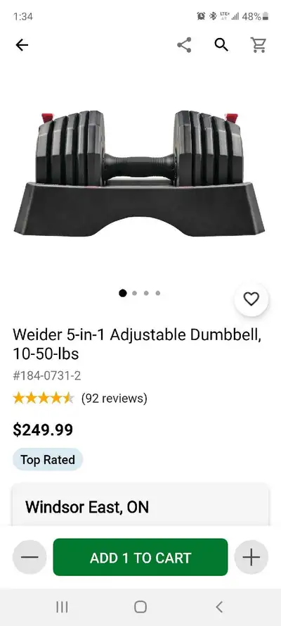 (2) adjustable dumbbell weights. Used a handful of times. Like brand new condition. Have boxes.