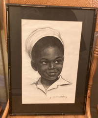 J. MacDonald Henry "Jamaican Girl" Art Piece