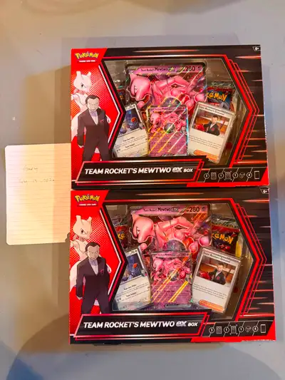 Pokémon TCG – Team Rocket's Mewtwo ex Box x2 Available, View more