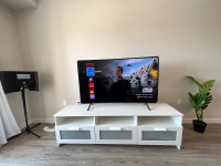 IKEA Brimes white TV Stand with storage