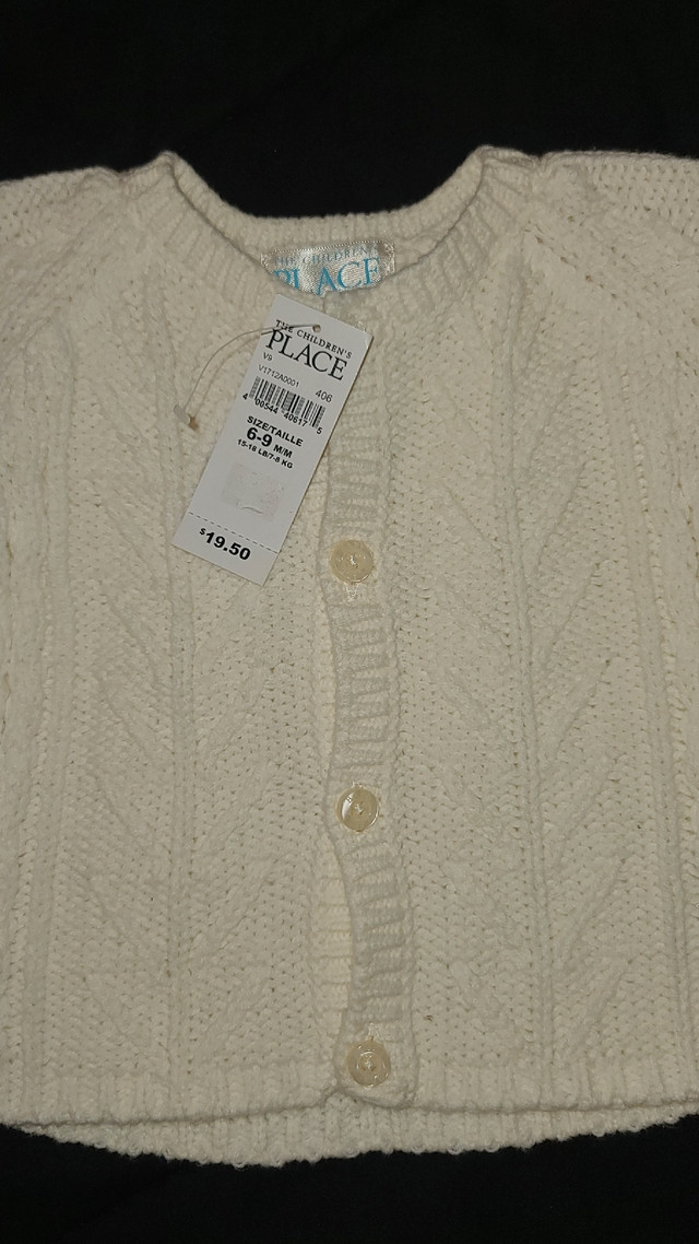NEW! Children's Place Baby Cardigan - Size 6-9 Months in Clothing - 6-9 Months in Mississauga / Peel Region - Image 2