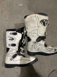 Thor YT-20 White motocross/dirtbike  boots, 