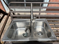 Kitchen sink and tap