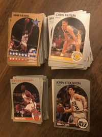 Lot de 314 cartes de basketball NBA différentes 1990-91 Hoops