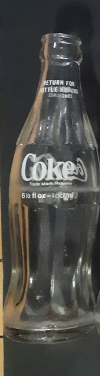 Vintage 6oz Coke Bottle  Coca Cola