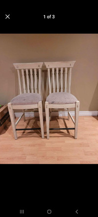 2 Bar height chairs
