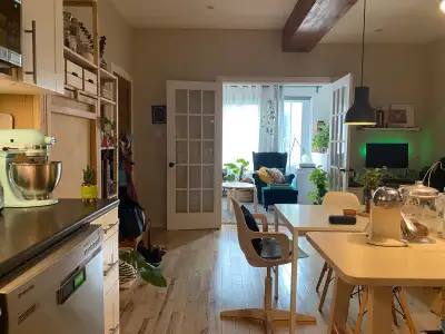 Disponible pour le 1er juin ou 1 er juillet Beau logement rénové avec sous sol sur la rue Beaubien....