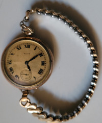 Antique 1917 Elgin Win-Up Ladies Pocket/Pendant Watch # 19734903