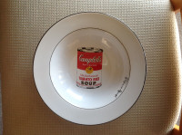 8 Pc Set Andy Warhol signed Campbell Soup Bowls