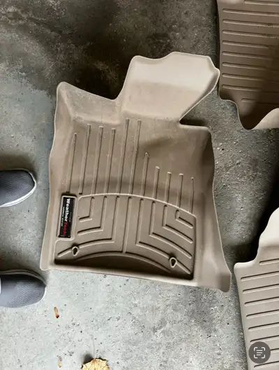 Weathertech BMW winter mats from 2019 BMW 750Li XDrive, beige for long wheel base, used good conditi...