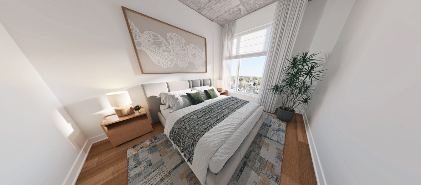 Condo locatif  neuf 2-chambres + 1 bureau — photo 1