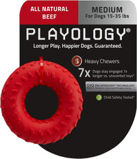 Playology - Dual Layer Ring Dog Chew Toy