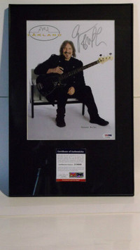 GEEZER BUTLER Autographed 8.5 x 11 Photo  Black Sabbath bassis