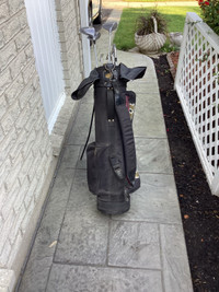 Golf Clubs with bag and balls