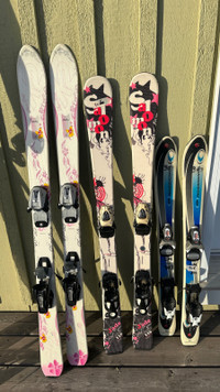 Child Downhill skis 110 cm et 124 cm