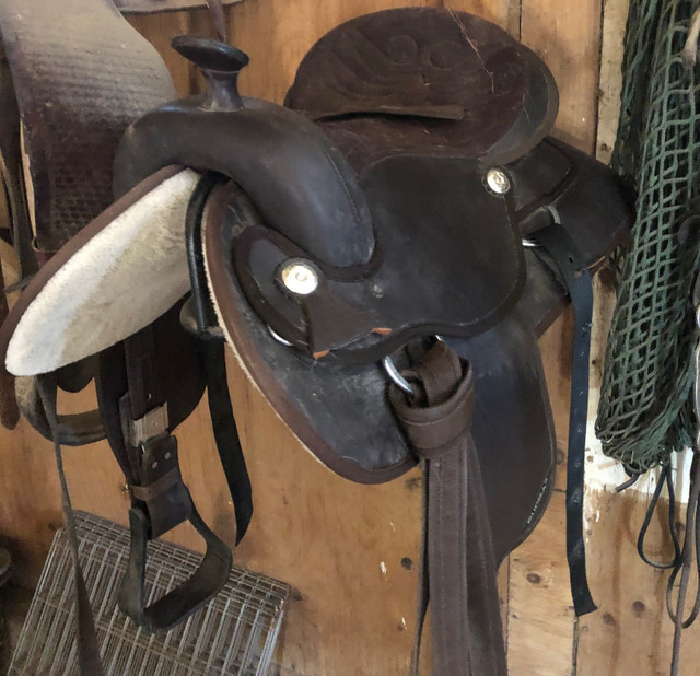 Synthetic Western Saddle in Equestrian & Livestock Accessories in Saskatoon