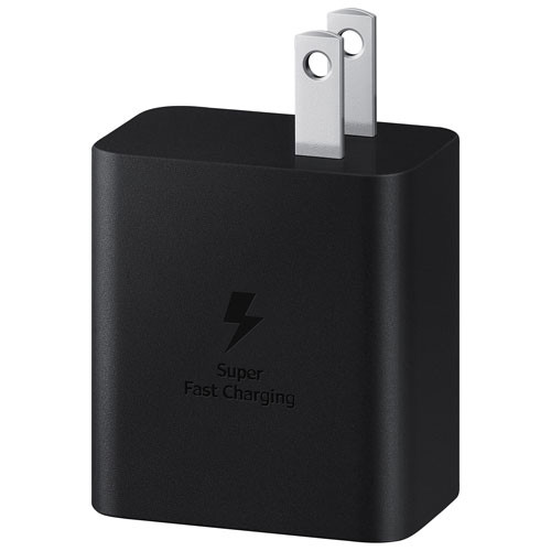 Samsung 45W Fast Charging Wall Charger with USB-C Cable - Black in Cell Phone Accessories in Burnaby/New Westminster - Image 2