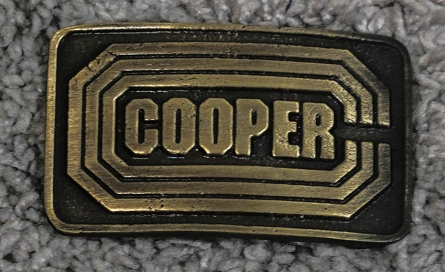 COOPER BELT BUCKLE.  MONTGOMERY MADE. in Men's in Strathcona County