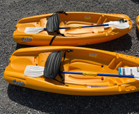 KAYAK - Pelican Solo KID Kayak - Paddle,  Backrest & Flag - NEW 