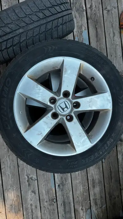 Winter Tires on Rims – 205/55R16 – Dynamo Winter DW701 – 5x114.3 Honda Rims Price: $250 Description:...