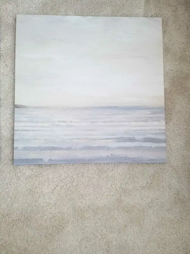 Set of 3 Wall Art Abstract Blue Sea in Home Décor & Accents in Ottawa - Image 5