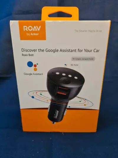 Roav Bolt Google Assistant – Add Google Home to your car ● $40.00 or best offer ● Used, but in good...