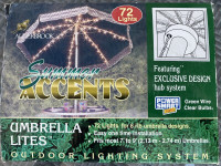 Outdoor Umbrella 72 lights - BNIB 