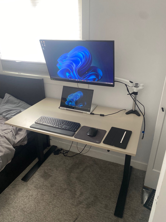 Dual monitor mount/stand in Other in La Ronge
