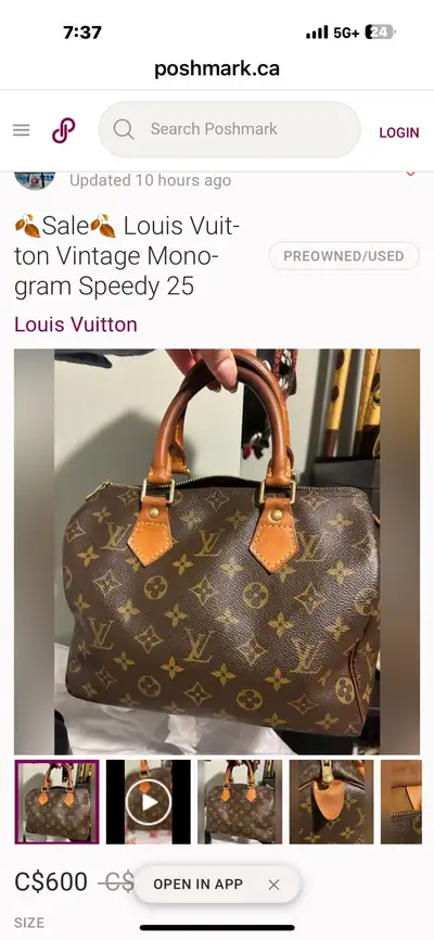 looking to buy damaged Louis Vuitton purses, View more