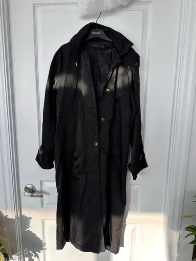 Zara black trench coat , View more