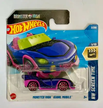2025 Hot Wheels MONSTER HIGH Ghoul Mobile  Purple - NEW!!, View more