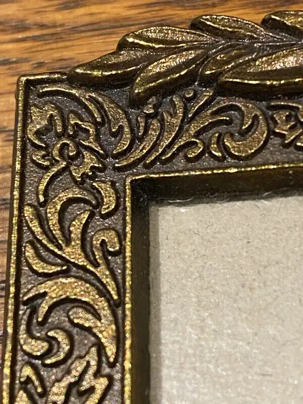 EMPTY METAL PHOTO FRAME VINTAGE ANTIQUE CLASSIC62863270019458122