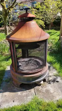 Fireplace with chimney for outdoors 